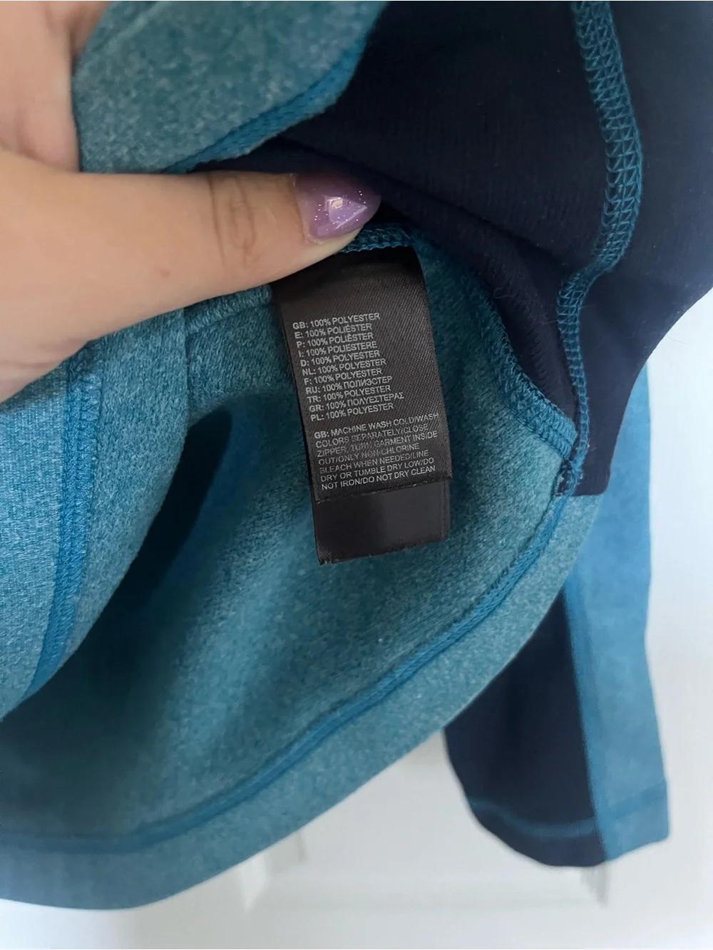 The North Face Men's Teal and Navy Lightweight Half-Zip Shirt Jacket